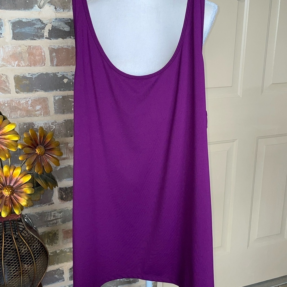 MAGGIE BARNES Magenta Purple Stretch Adjustable Cami Tank Plus 2X 22/24
